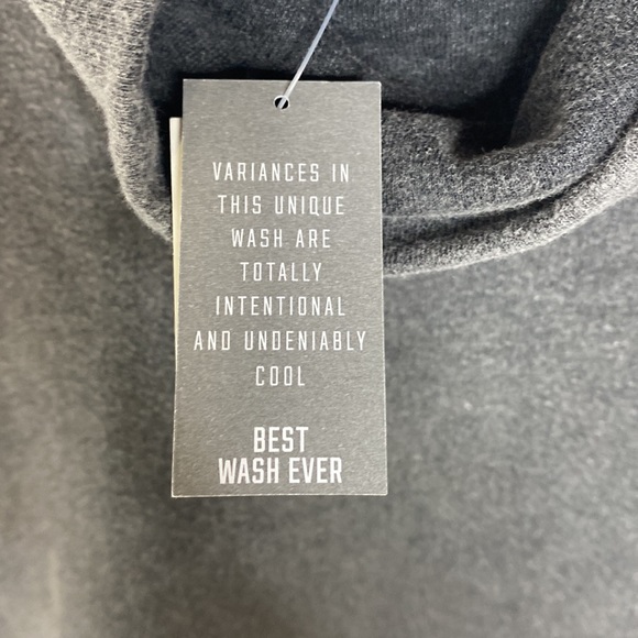 PINK Victoria's Secret Women Oversized Cowl Neck Pullover Sweater Washed Gray S - Picture 7 of 8